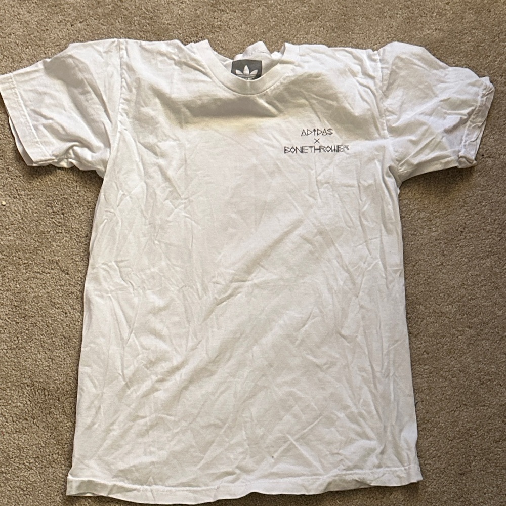 Adidas White Graphic Men's Tee RARE - Picture 1 of 2